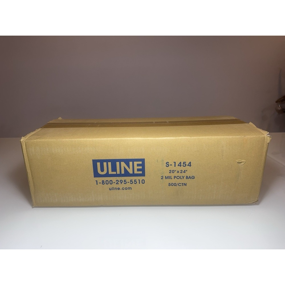 U-line S-1454 20 x 24" 2 Mil Industrial Poly Bags FDA Food Graded Parts Shipping